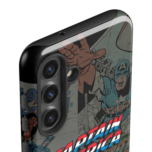 Marvel Classic Comics Captain America Vintage Galaxy S25 Impact Case